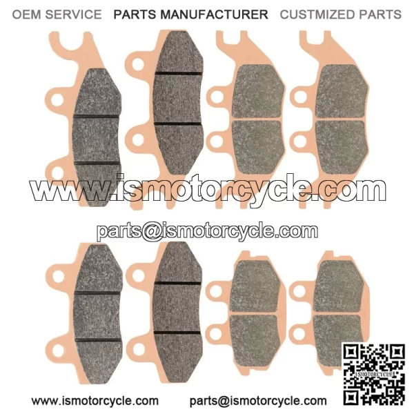 Front & Rear Sintered Brake Pads For Kawasaki KAF820 Mule PRO FX FXR FXT 16-2023