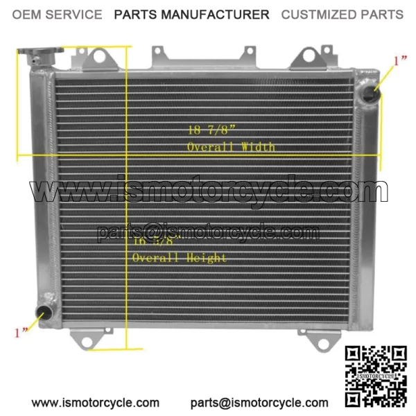 All Aluminum Radiator Fit 2015-2020 Kawasaki Teryx 800 KRF800/Teryx4 800 KRT800 For: More than one vehicle - Image 2