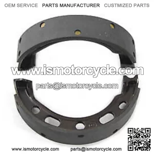 Cast Iron Rear Brake Shoe Set fits Harley Davidson