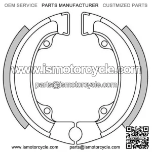 Brake shoes rear GF.1198 Honda or 50/PX 50/QR 50 and