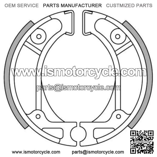 Rear Brake Shoes for Honda QR50 1991-1998