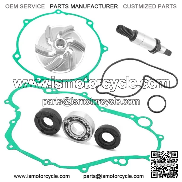 Water Pump Rebuild Kit for Yamaha YFZ450 2004-2013 Impeller Bearing Shaft Gasket