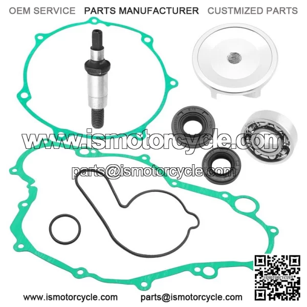 Water Pump Rebuild Kit for Yamaha YFZ450 2004-2013 Impeller Bearing Shaft Gasket - Image 2