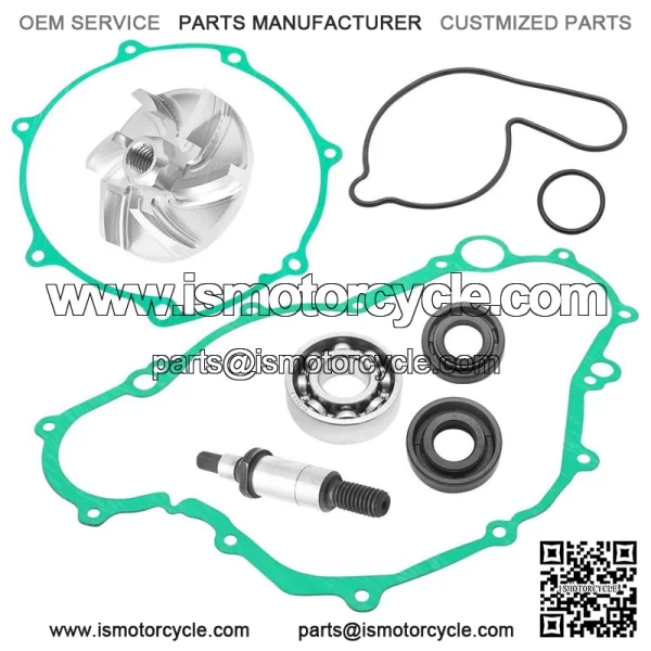 Water Pump Rebuild Kit for Yamaha YFZ450 2004-2013 Impeller Bearing Shaft Gasket - Image 3