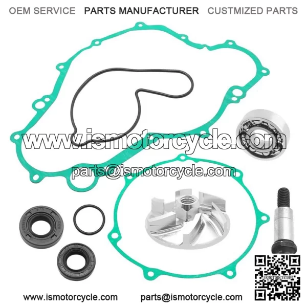 Water Pump Rebuild Kit for Yamaha YFZ450 2004-2013 Impeller Bearing Shaft Gasket - Image 4