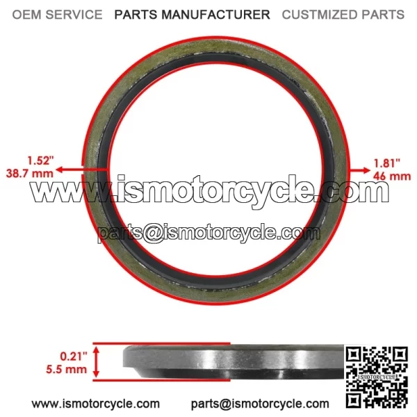 0830-189 Drum Shaft Seal For Arctic Cat Prowler 550 650 700 1000 - Image 2