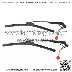 2PCS Manual Hand Operated Windshield Wiper Universal for Polaris RZR XP Can Am For: More than one vehicle