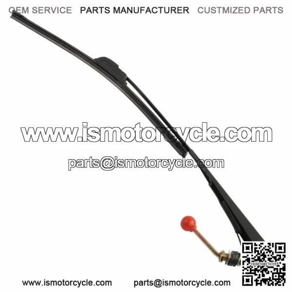 UTV Manual Hand Operated Windshield Wiper Rubber Blade Universal Replacement Kit For: More than one vehicle - Image 3