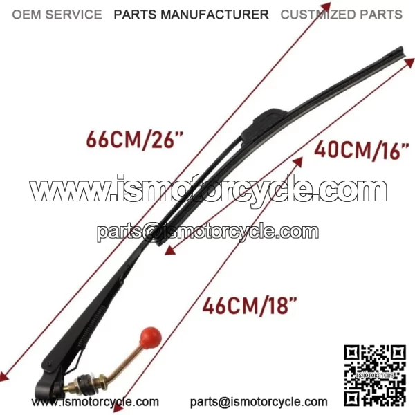 UTV Manual Hand Operated Windshield Wiper for Polaris Ranger/ RZR 900 1000 New For: More than one vehicle - Image 2