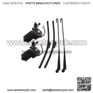 2pcs Premium Universal 12V Electric UTV Windshield Standard Wiper Motor KitFor: More than one vehicle