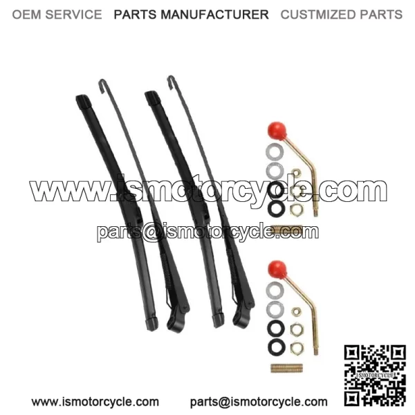2Set UTV Manual Hand Operated Windshield Wiper for Honda Kawasaki Teryx Polaris For: More than one vehicle