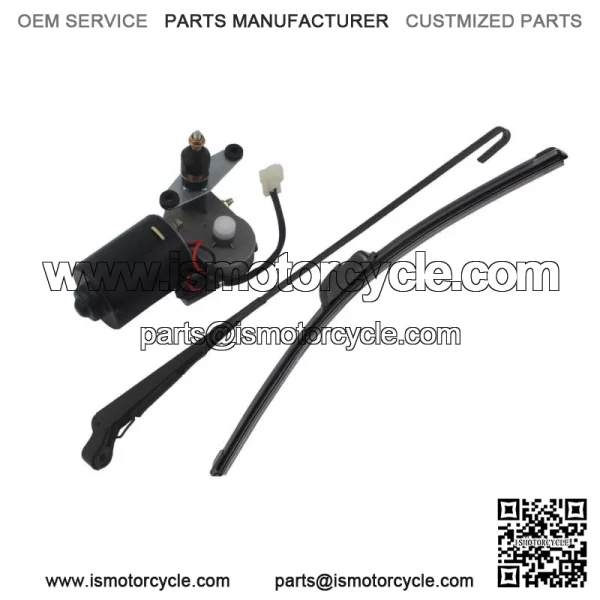 For Polaris RZR Ranger Kawasaki MULE UTV 12V Electric Windshield Wiper Motor Kit For: More than one vehicle
