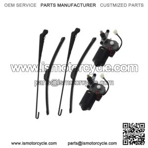 2Set UTV Electric Windshield Wiper Motor Kit for John Deere Gator/Kawasaki Mule For: More than one vehicle