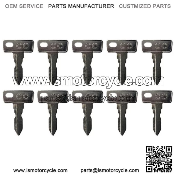 10 Club Car DS 1982+ Gas/Electric Golf Cart Key Replacement Ignition Keys