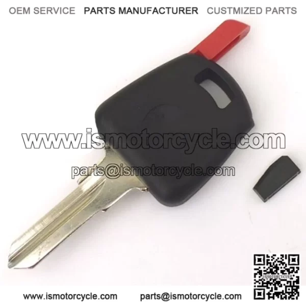 Uncut Key Blank for Peugeot Speedfight and Vivacity INCLUDES Transponder Chip.