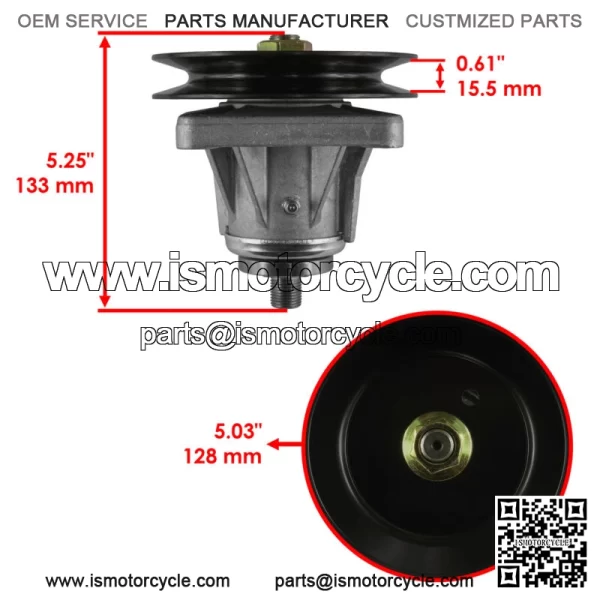 46" Deck Spindles Assemblie for Toro LX460 LX465 LX466 Lawn Tractors / 112-0311 - Image 2