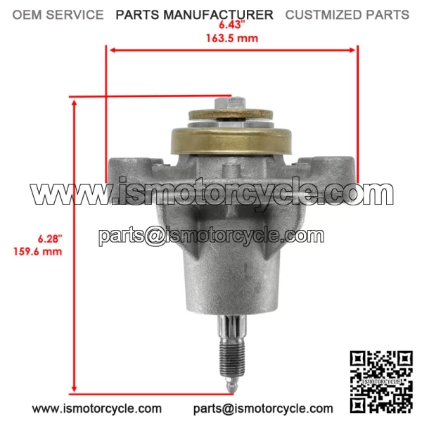 604214 603988 52" Deck Spindle & Pulley For Hustller Raptor Limited Raptor EX - Image 2