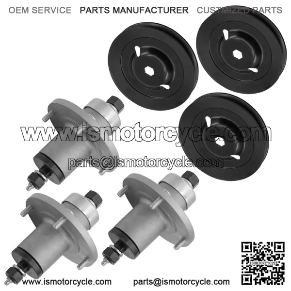 AM137483 M155979 48" Deck Spindle & Pulleys For John Deere Z245 Z255 Z355E - Image 4
