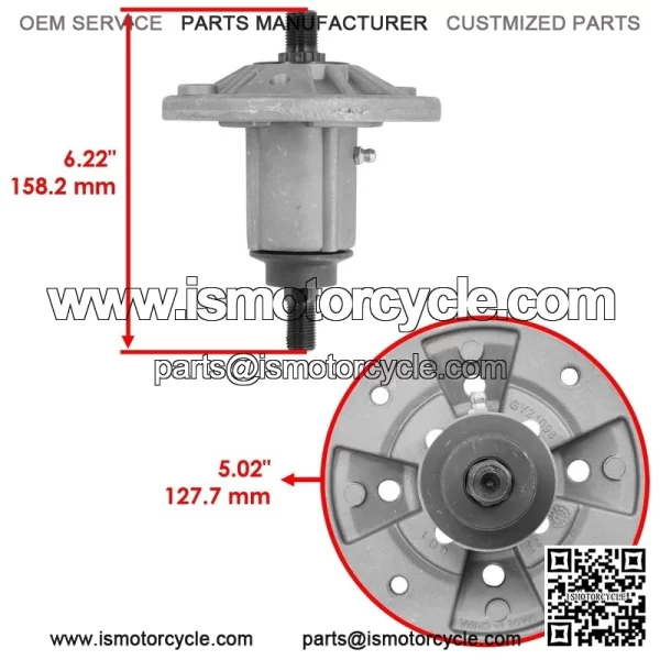 Deck Spindle & Pulley for John Deere 190C D170 E180 G110 LA150 LA175 S180 54" - Image 2