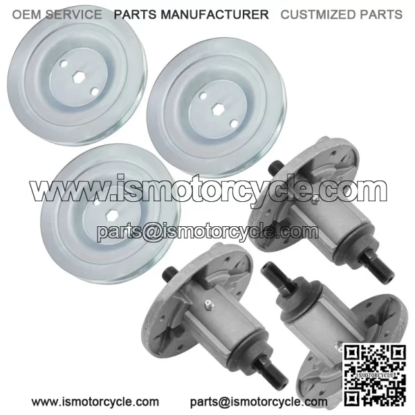 Deck Spindle & Pulley for John Deere 190C D170 E180 G110 LA150 LA175 S180 54" - Image 4