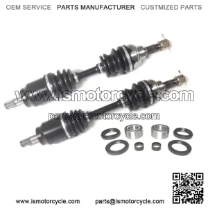 Set of Front Axles & Wheel Bearing Kits for Honda Foreman 450 1998-2004