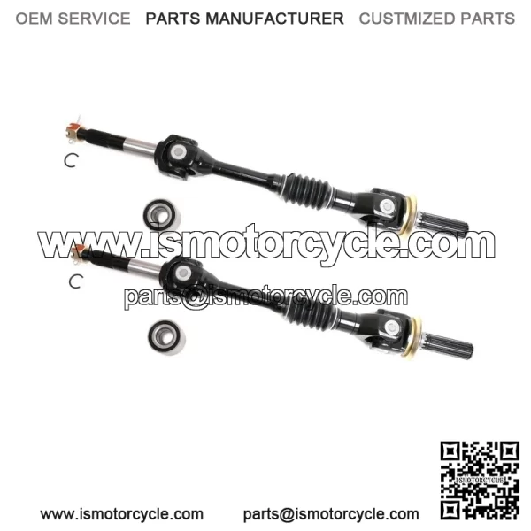 Set of Rear Axles & Bearings for Kawasaki Mule 3000 3010 4000 & 4010 - Image 2