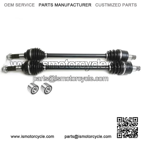 Set of Front Axles & Bearings for Kawasaki Mule Pro FX FXR FXT DX DTX