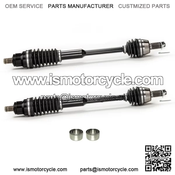 Axles Front CV Axle Pair & Bearings for Polaris Ranger UTV, 1332856