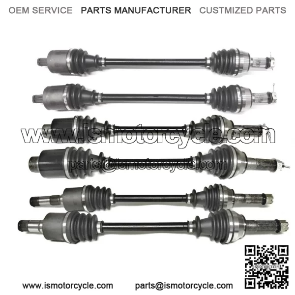 Set of CV Axles for Polaris, 2010-2016 Ranger 800 6x6, Front Middle Rear