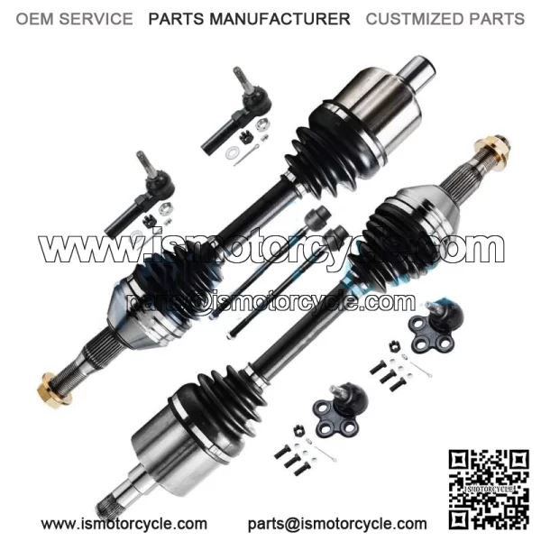 Front CV Axle Shaft + Lower Ball Joint + Tie Rod Ends for Regal Impala Intrigue