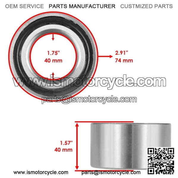 Wheel Middle Drive A Arm Suspension Bearing for Polaris Ranger 700 6X6 2007 / 2x For: Polaris Sportsman 570 - Image 2