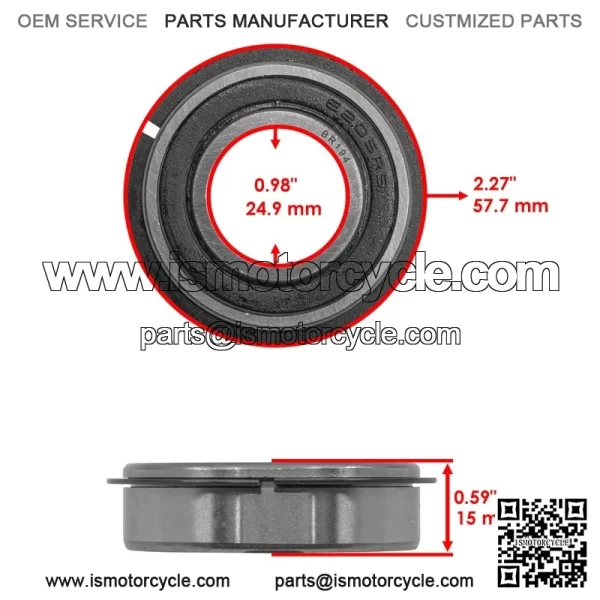 M96706 AM102888 M129036 24H1447 Front Wheel Bearing Kit For John Deere X540 X590 - Image 3