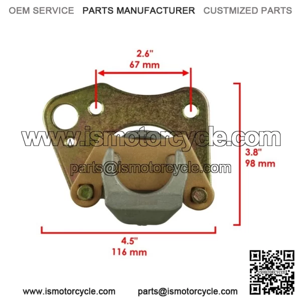 Front Right Brake Caliper & Disc For Polaris Ranger 400 2012 For: Polaris Sportsman 570 - Image 4