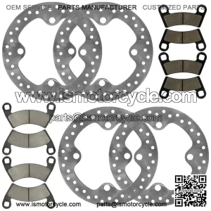 Front And Rear Brake Discs and Pads For Polaris General 1000 XP 1000 2020-2024