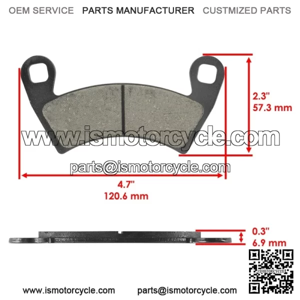 Front And Rear Brake Discs and Pads For Polaris General 1000 XP 1000 2020-2024 - Image 2
