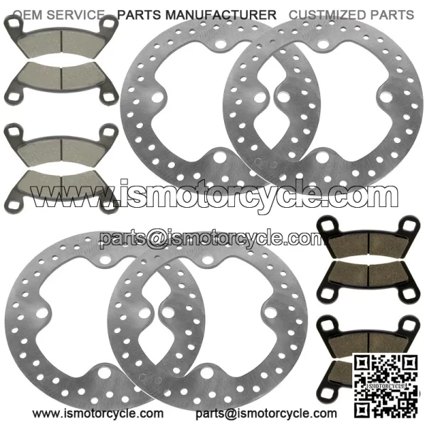 Front And Rear Brake Discs and Pads For Polaris General 1000 XP 1000 2020-2024 - Image 5