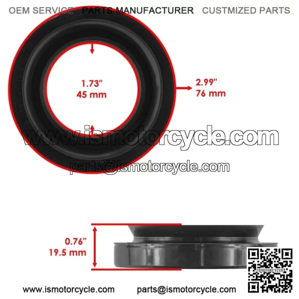 43620-HP5-600 Rear Brake Drums & Seals For Honda Rancher 420 TRX420 2007-2013 - Image 5