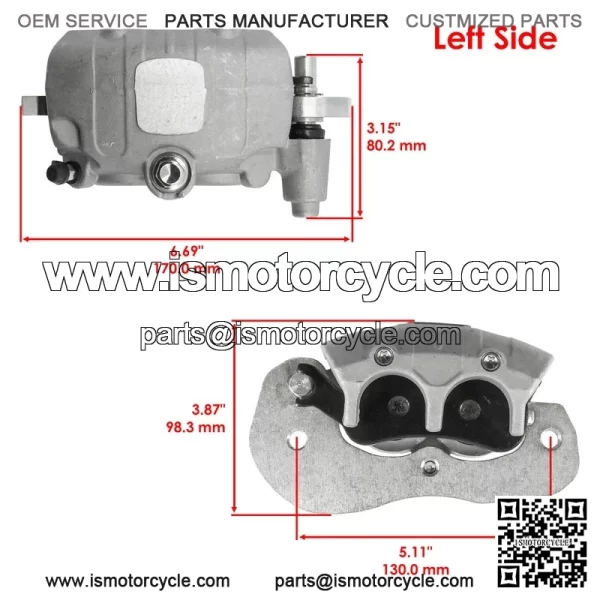 Front Left Brake Caliper For CanAm Defender HD7 Max HD9 Max Pro HD10 2024-2025 - Image 2