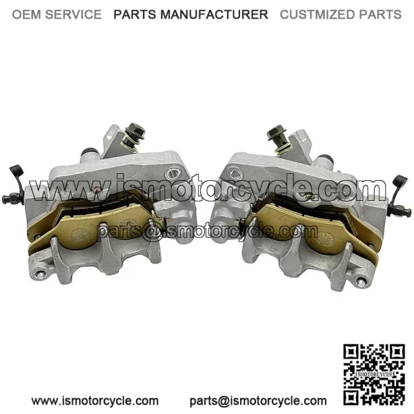 Front Left Right Brake Calipers & Pads for Honda TRX450R Sportrax 450 2004-2009 - Image 3