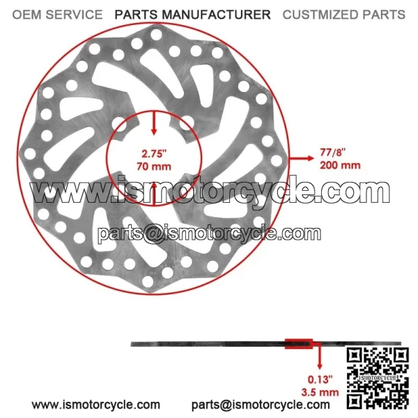 Rear Brake Disc Rotor w/ Pads fits Yamaha YFZ450R / YFZ450RSE Special 2009-2021 - Image 2