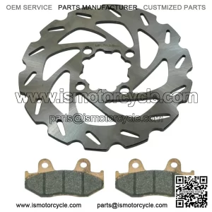 Rear Wave Disc Brake Rotor & Pads for Yamaha YFZ450, YFZ450R & YFZ450X 2006-2023