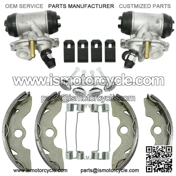 Front Brake Wheel Cylinders w/Shoes for Honda FourTrax 300 TRX300 2x4 1993-2000 - Image 2