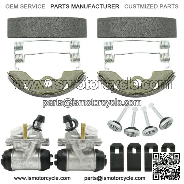 Front Brake Wheel Cylinders w/Shoes for Honda FourTrax 300 TRX300 2x4 1993-2000 - Image 3