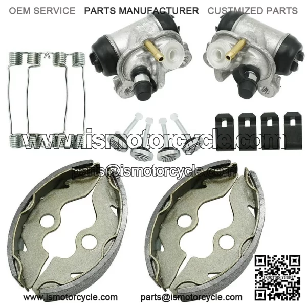 Front Brake Wheel Cylinders w/Shoes for Honda FourTrax 300 TRX300 2x4 1993-2000 - Image 4
