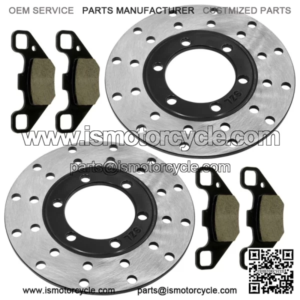 0454412 Front Brake Disc & Pads For Polaris RZR 170 2009-21 Left & Right - Image 4