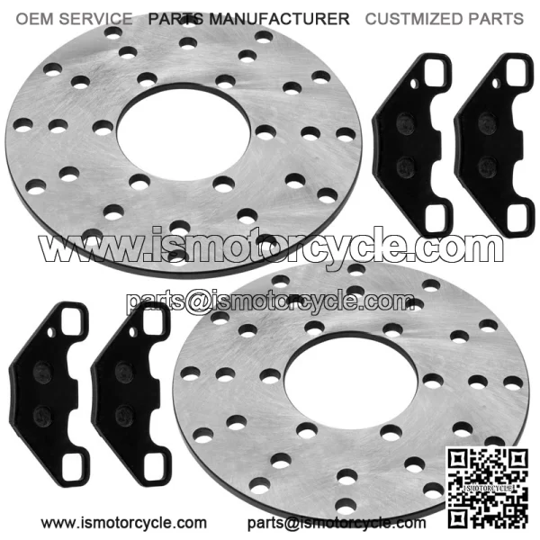 0454412 Front Brake Disc & Pads For Polaris RZR 170 2009-21 Left & Right - Image 5