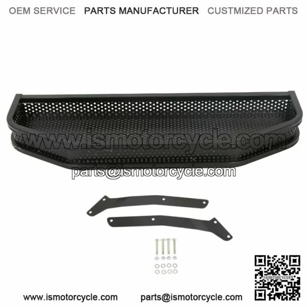 Front Clay Cargo Basket Black for EZGO TXT Golf Cart 1994+ w/ Mounting Brackets