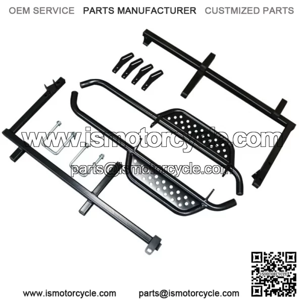Heavy Duty Nerf Bars / Running Boards for EZGO RXV 2008+ Golf Cart Set of 2