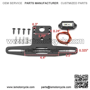 UTV Universal 6-LED License Plate Bracket Holder For Yamaha YXZ1000R/Wolverine For: More than one vehicle
