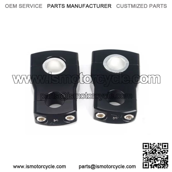 Pivoting Handlebar Risers 2 Inch Rise 7/8" 1 1/8" Bar For Polaris RZR Arctic Cat Fits: Yamaha - Image 4